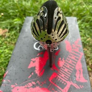 Carlos by Carlos Santana Silver and Black Heels